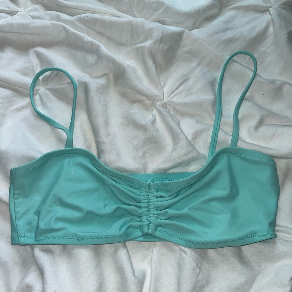 SOLD Sea foam bikini top size small!